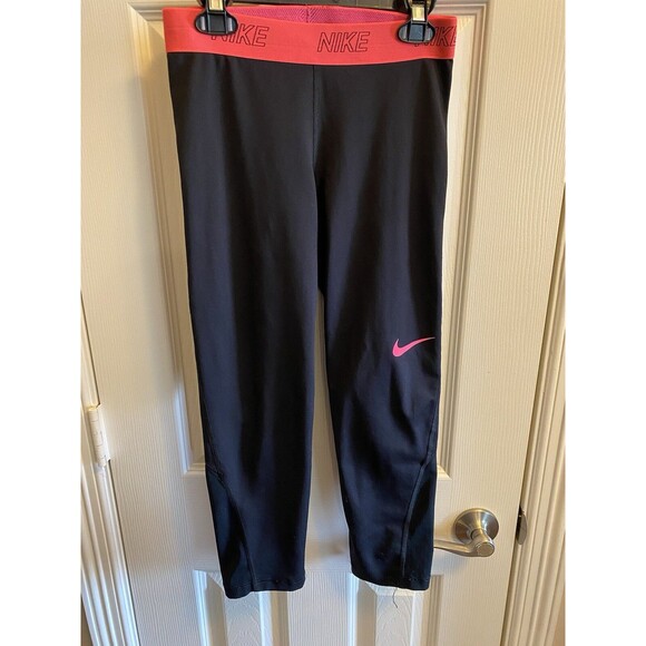 Women’s Nike Compression 7/8 Length Running Training Leggings Workout Pants Yoga - Picture 1 of 6